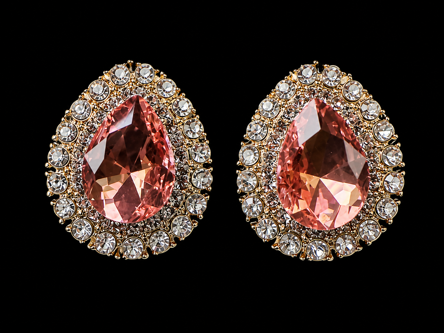 Blush Royale Clip-On Earrings